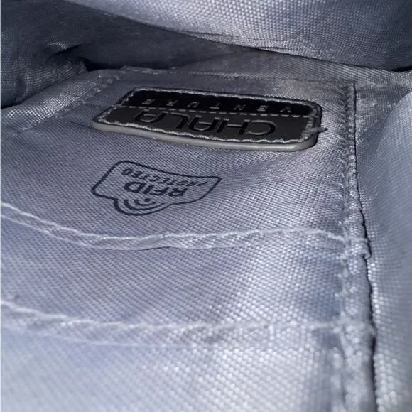 Chala Venture Cellphone Crossbody Bag - Paw Print / Dog RFID Grey Vegan Leather - Picture 9 of 9